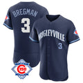 Chicago Cubs #3 Alex Bregman Player Navy HeidiMiller City Connect 150th Anniversary Limited Elite Home Stitched Jerseys