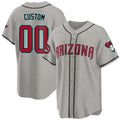 Custom Arizona Diamondbacks 2024 Cool Base Jersey ¨C Gray HeidiMiller