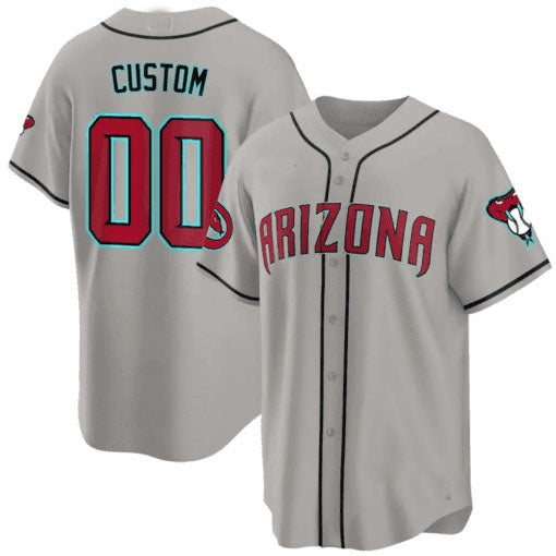 Custom Arizona Diamondbacks 2024 Cool Base Jersey ¨C Gray HeidiMiller