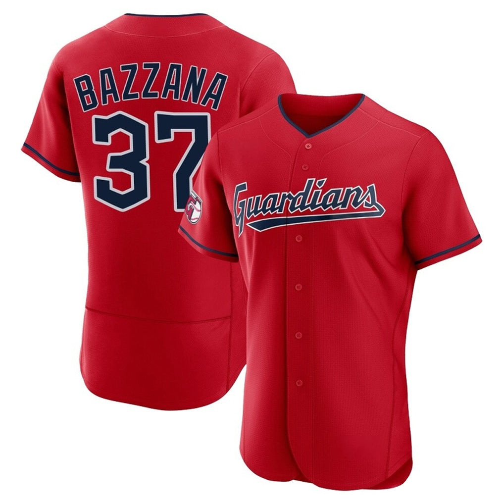 Cleveland Guardians #37 Travis Bazzana Player Red HeidiMiller Limited Elite Home Stitched Jerseys