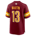 W.Commanders #13 Tay Martin Burgundy HeidiMiller Team Game Jersey