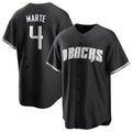 Arizona Diamondbacks #4 Ketel Marte Player Player Black HeidiMiller Game Home Stitched Jerseys