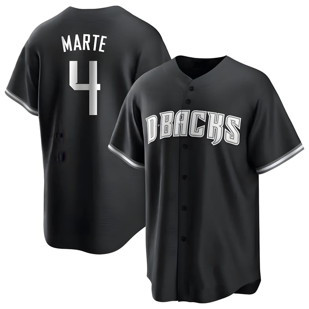 Arizona Diamondbacks #4 Ketel Marte Player Player Black HeidiMiller Game Home Stitched Jerseys