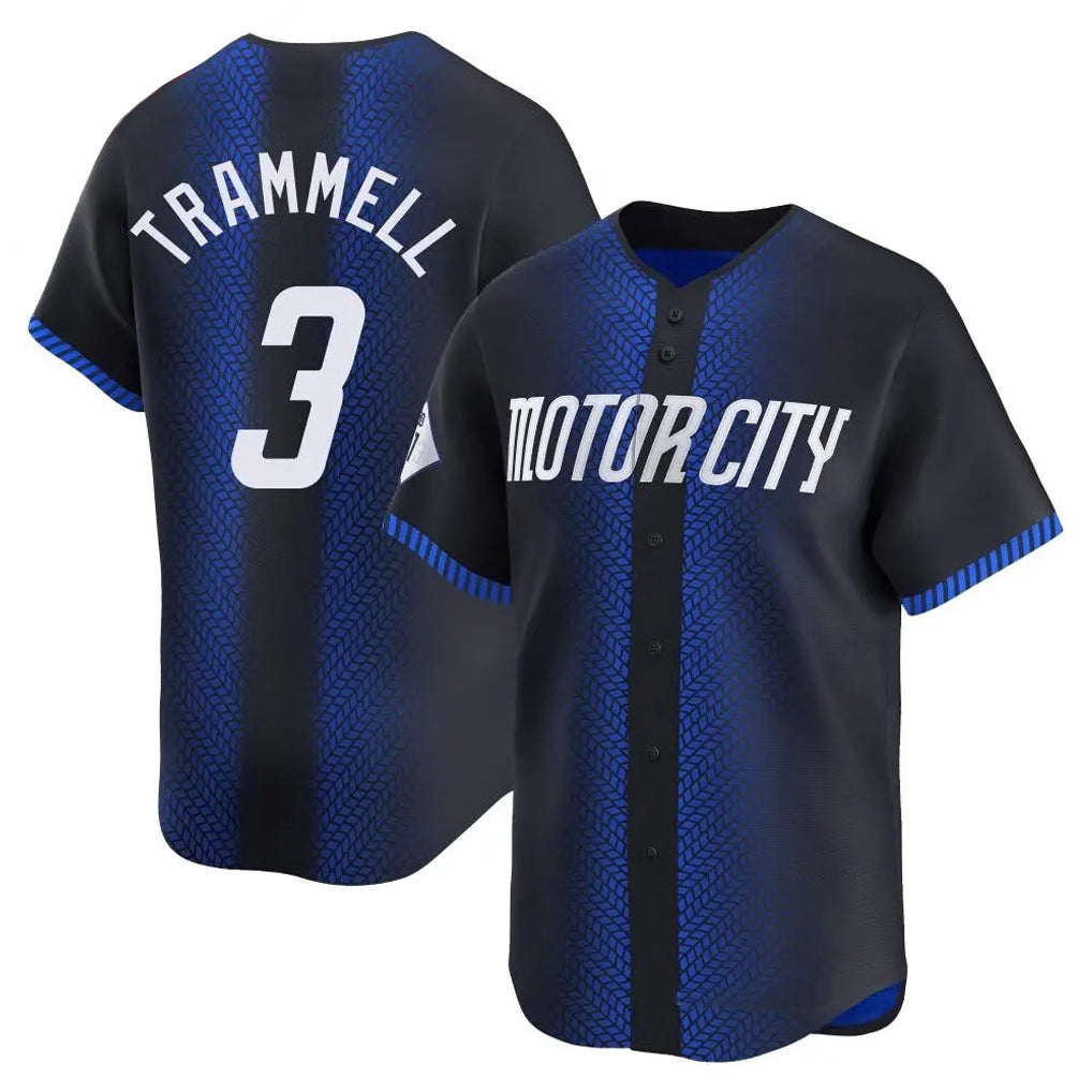 Detroit Tigers #3 Alan Trammell Player Navy HeidiMiller City Connect Home Limited Stitched Jerseys