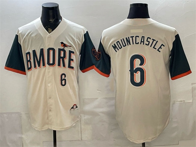 Baltimore Orioles #6 Ryan Mountcastle Natural HeidiMiller 2026 City Connect Stadium Stitched Jersey