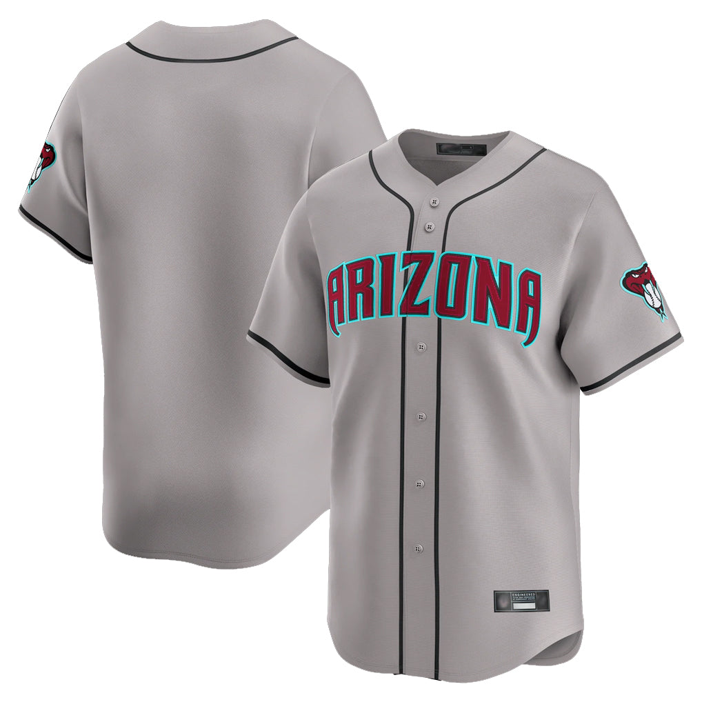 Arizona Diamondbacks Gray HeidiMiller Road Limited Home Game Blank Player Stitched Jerseys