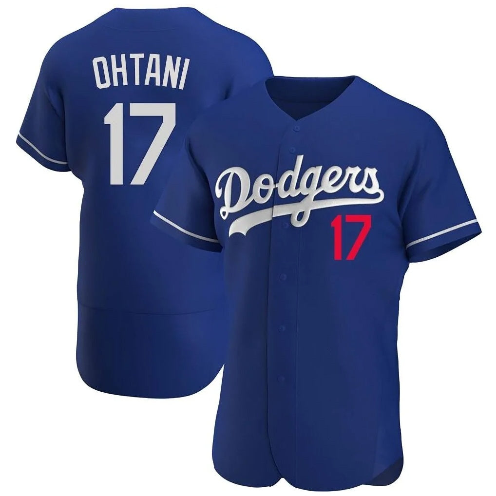Los Angeles Dodgers #17 Shohei Ohtani Player Royal HeidiMiller Limited Elite Home Stitched Jerseys