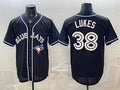 Toronto Blue Jays #38 Nathan Lukes 2026 Fashion Replica Black HeidiMiller Out Stitched Jersey