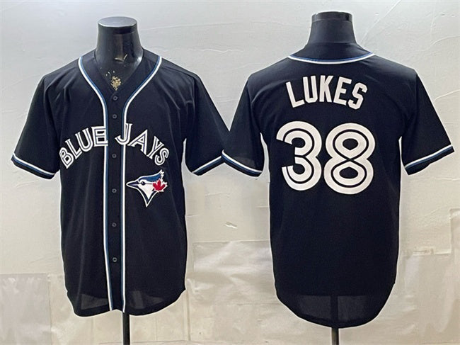 Toronto Blue Jays #38 Nathan Lukes 2026 Fashion Replica Black HeidiMiller Out Stitched Jersey