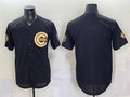 Chicago Cubs Blank Black Gold HeidiMiller 150th Anniversary Patch Stitched Jersey