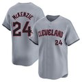 Cleveland Guardians #24 Triston McKenzie Player Gray HeidiMiller Road Limited Home Stitched Jerseys
