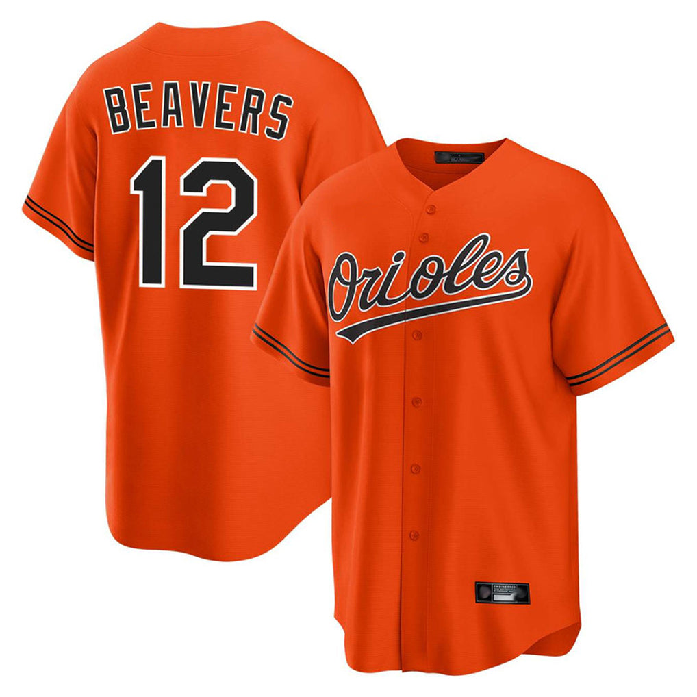 Baltimore Orioles #12 Dylan Beavers Player Orange HeidiMiller Home Game Stitched Jerseys