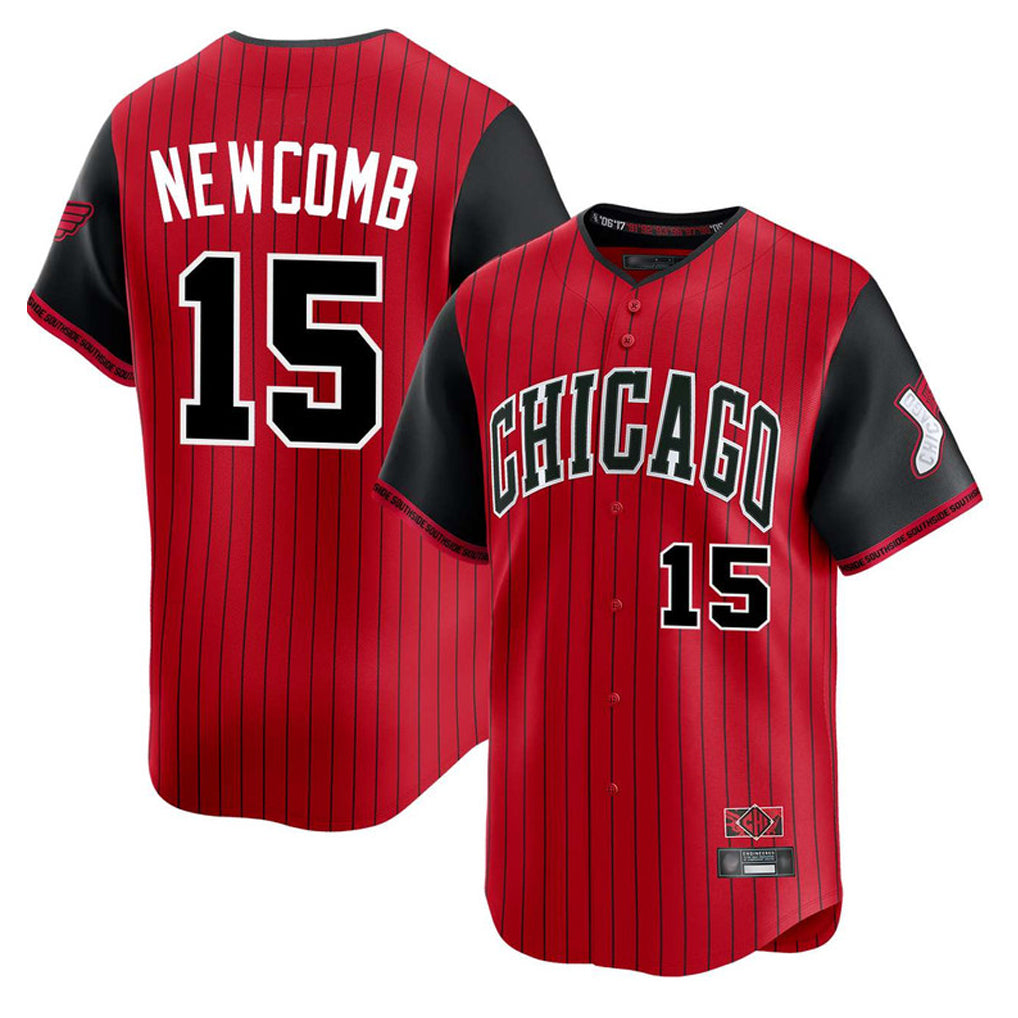 Chicago White Sox #15 Sean Newcomb Player Red HeidiMiller City Connect Limited Home Stitched Jerseys