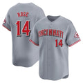 Cincinnati Reds #14 Pete Rose Player Gray HeidiMiller Home Limited Stitched Jerseys