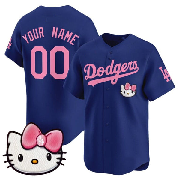 Custom Los Angeles Dodgers ACTIVE PLAYER Royal HeidiMiller 2025 Hello Kitty Vapor Premier Limited Stitched Jersey