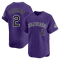 Colorado Rockies #2 Tyler Freeman Player Purple HeidiMiller Limited Home Stitched Jerseys