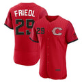 Cincinnati Reds #29 TJ Friedl Player Red HeidiMiller 2026 City Connect Limited Elite Home Stitched Jerseys