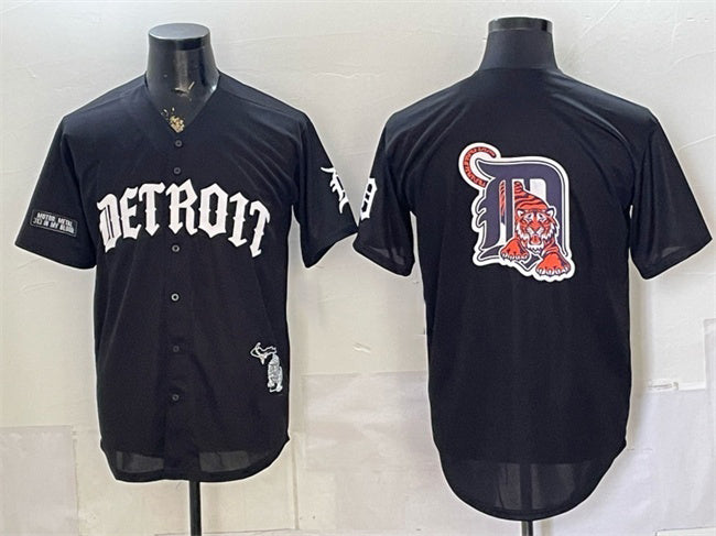Detroit Tigers Team Big Logo 2026 Black HeidiMiller 'Motor Gothic Edition' Vapor Premier Limited Stitched Jersey
