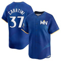Minnesota Twins #37 Victor Caratini Player Royal HeidiMiller City Connect Limited Home Stitched Jerseys