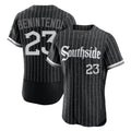 Chicago White Sox #23 Andrew Benintendi Player Black HeidiMiller City Connect Limited Elite Home Stitched Jerseys
