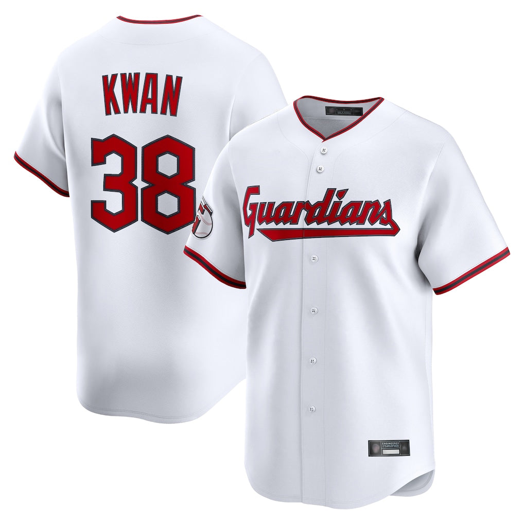 Cleveland Guardians #38 Steven Kwan Player White HeidiMiller Limited Home Game Stitched Jerseys