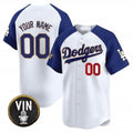 Custom Los Angeles Dodgers Vin Scully Patch Gold Trim Vapor Premier Limited Jersey ¨C White HeidiMiller