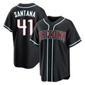 Arizona Diamondbacks #41 Carlos Santana Player Black HeidiMiller Home Game Stitched Jerseys
