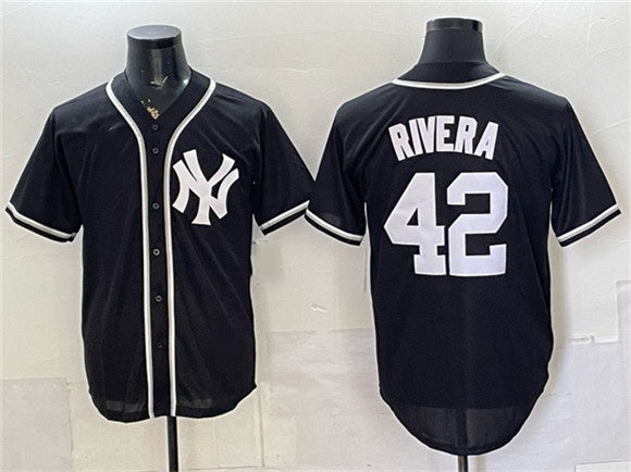 New York Yankees #42 Mariano Rivera 2026 Fashion Replica Black HeidiMiller Out Stitched Jersey