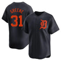 Detroit Tigers #31 Riley Greene Player Navy HeidiMiller Home Limited Stitched Jerseys