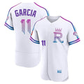 Kansas City Royals #11 Maikel Garcia Player White HeidiMiller 2026 City Connect Limited Elite Home Stitched Jerseys