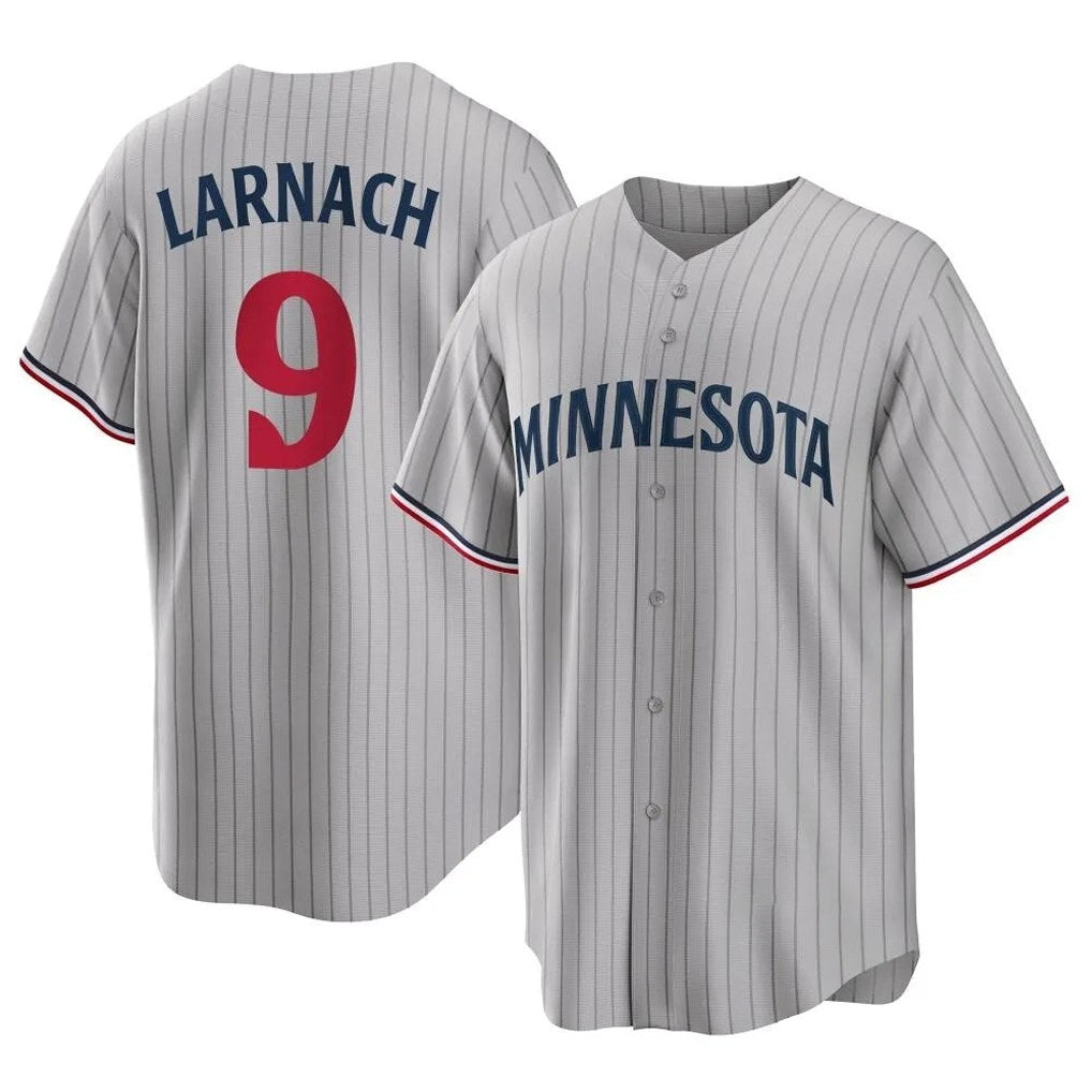 Minnesota Twins #9 Trevor Larnach Player Gray HeidiMiller Game Limited Home Stitched Jerseys