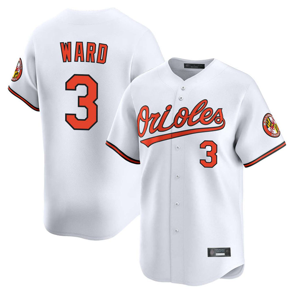 Baltimore Orioles #3 Taylor Ward Player White HeidiMiller Limited Home Game Stitched Jerseys