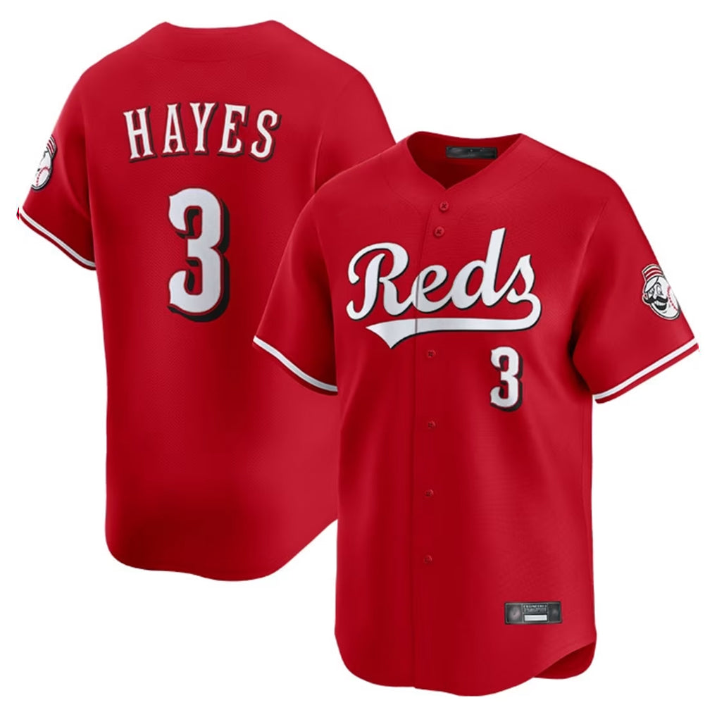 Cincinnati Reds #3 Ke'Bryan Hayes Player Red HeidiMiller Home Limited Stitched Jerseys