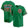 Custom Chicago Cubs Mexico Vapor Premier Limited Jersey ¨C Green HeidiMiller
