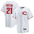 Cincinnati Reds #21 Hunter Greene Player White HeidiMiller Home Game Stitched Jerseys