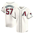Arizona Diamondbacks #57 Eduardo Rodriguez Player Cream HeidiMiller Limited Home Game Stitched Jerseys