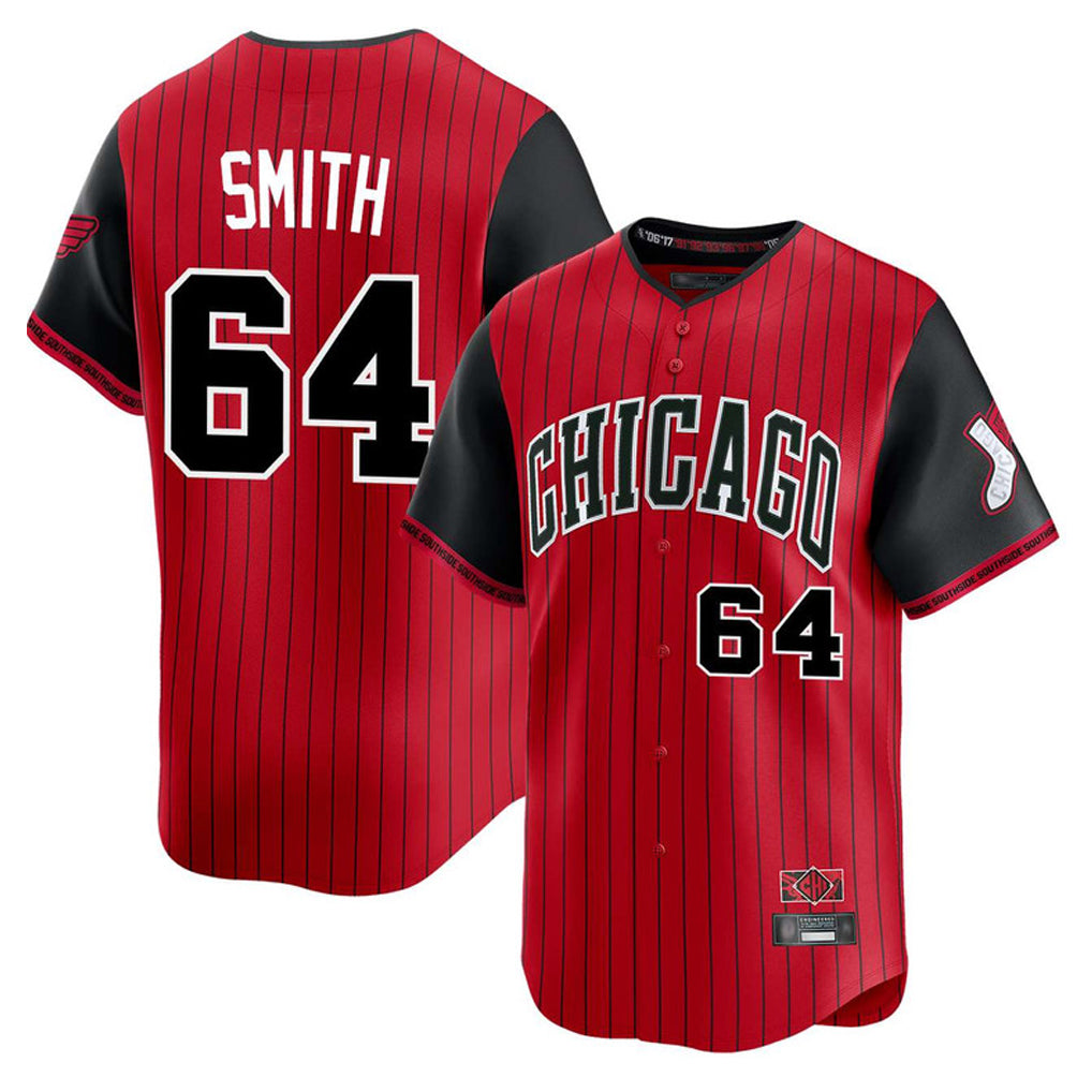Chicago White Sox #64 Shane Smith Player Red HeidiMiller City Connect Limited Home Stitched Jerseys