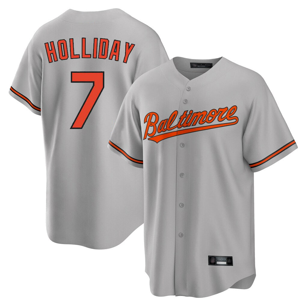 Baltimore Orioles #7 Jackson Holliday Player Gray HeidiMiller Home Game Stitched Jerseys