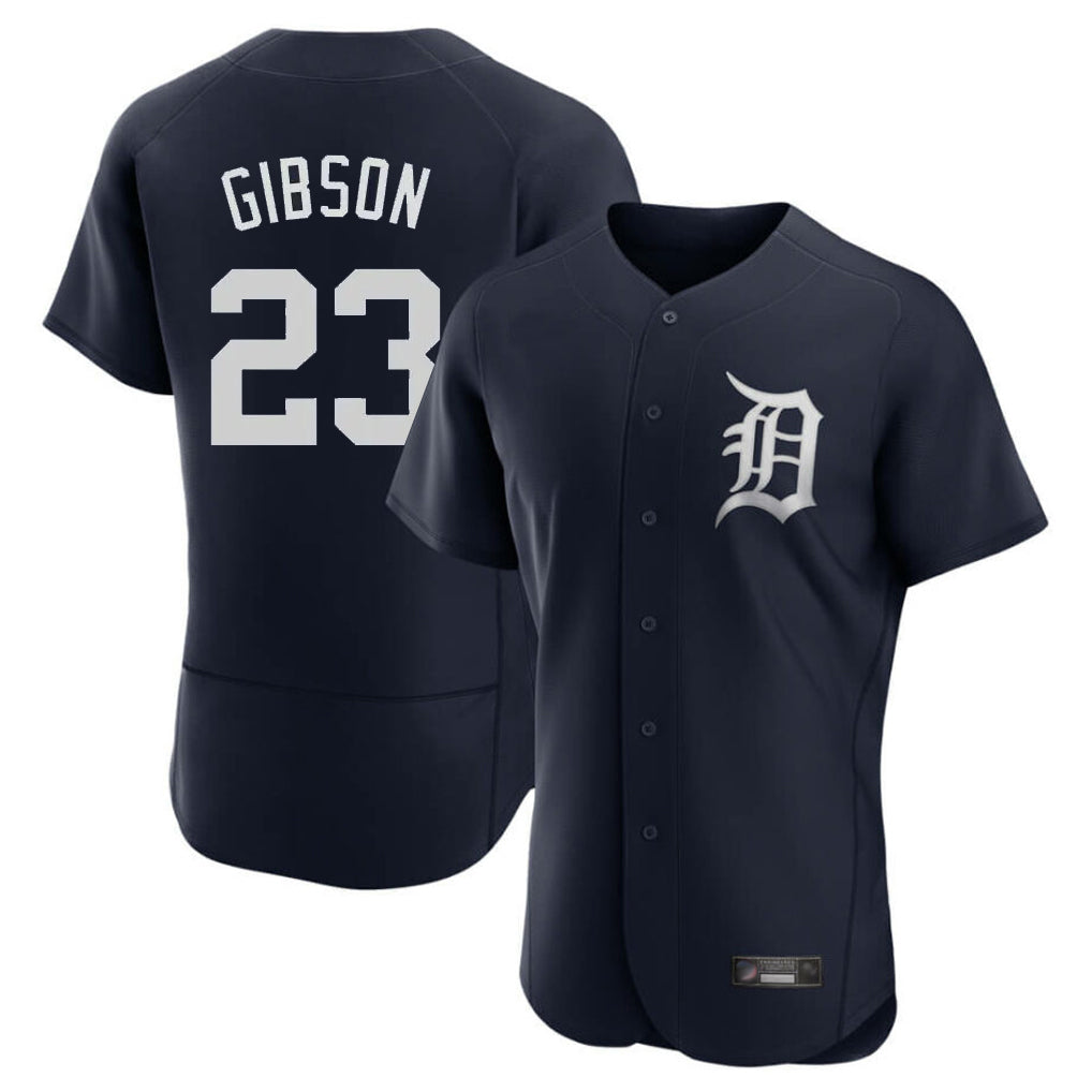 Detroit Tigers #23 Kirk Gibson Player Navy HeidiMiller Limited Elite Home Stitched Jerseys