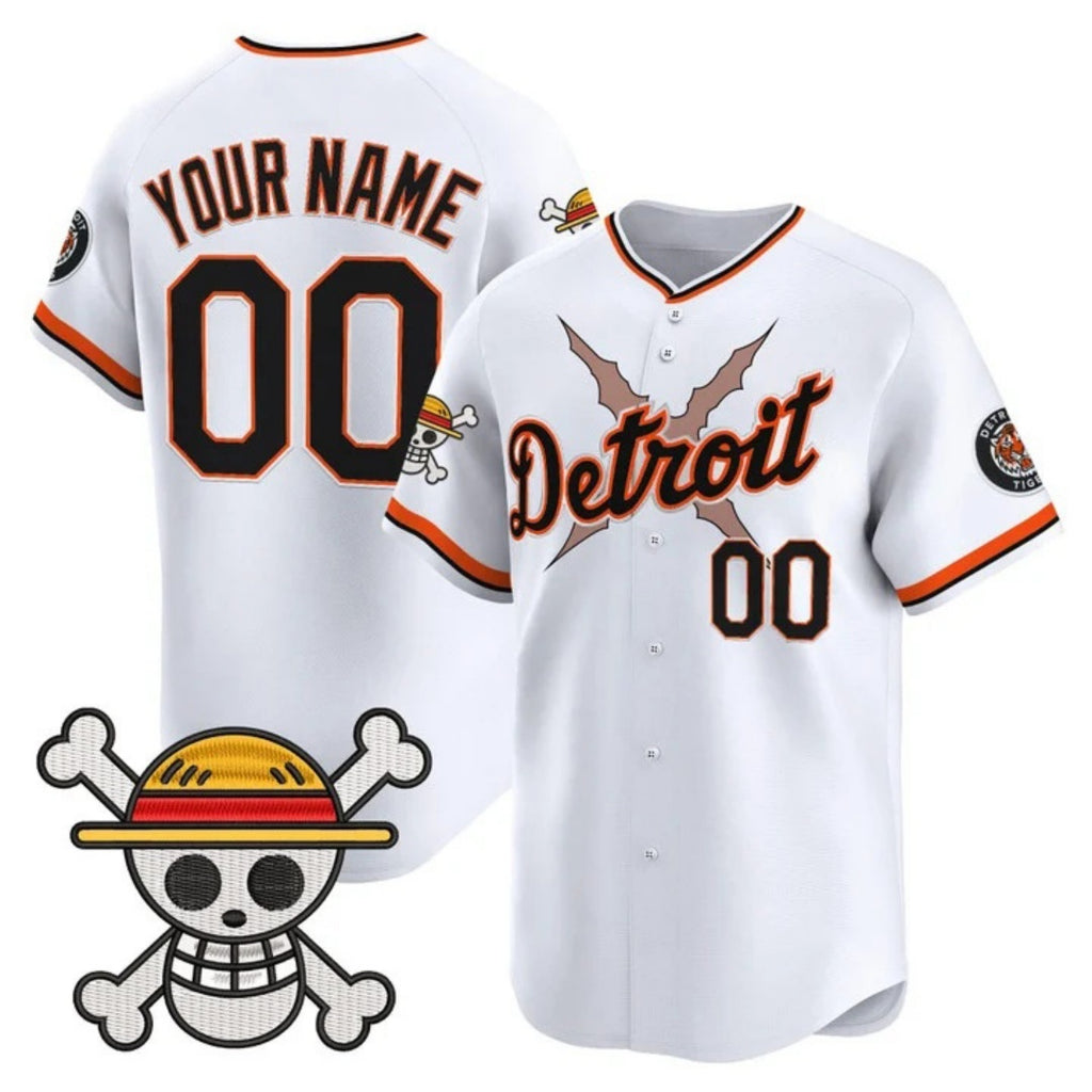 Custom Detroit Tigers x One Piece White HeidiMiller Vapor Premier Limited Jersey - Stitched