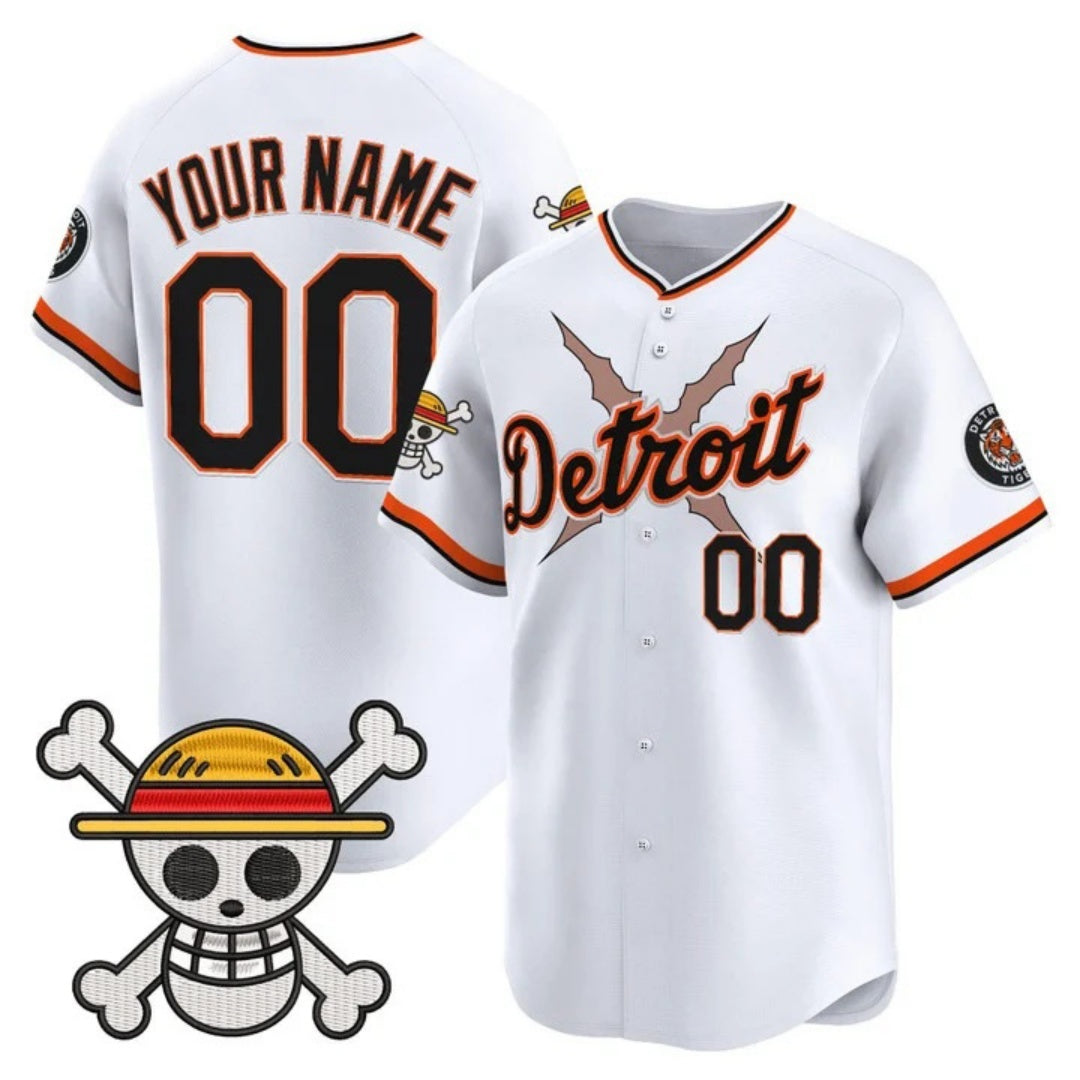 Custom Detroit Tigers x One Piece White HeidiMiller Vapor Premier Limited Jersey - Stitched