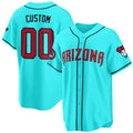Custom Arizona Diamondbacks 2024 Cool Base Jersey V2 ¨C Teal 2 HeidiMiller