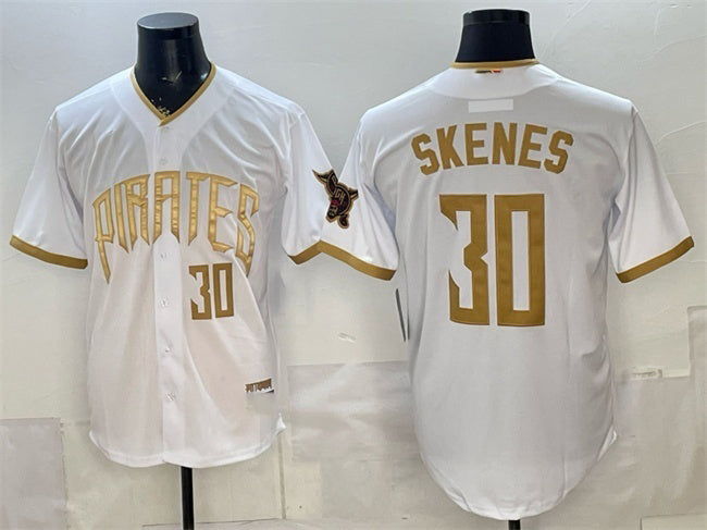 Pittsburgh Pirates #30 Paul Skenes White HeidiMiller 2026 City Connect Stadium Stitched Jersey