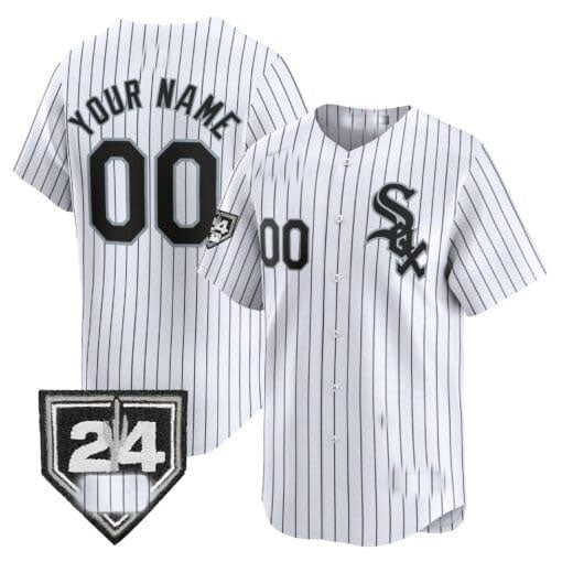 Custom Chicago White Sox 2024 Spring Training Patch Vapor Premier Limited Jersey ¨C White HeidiMiller