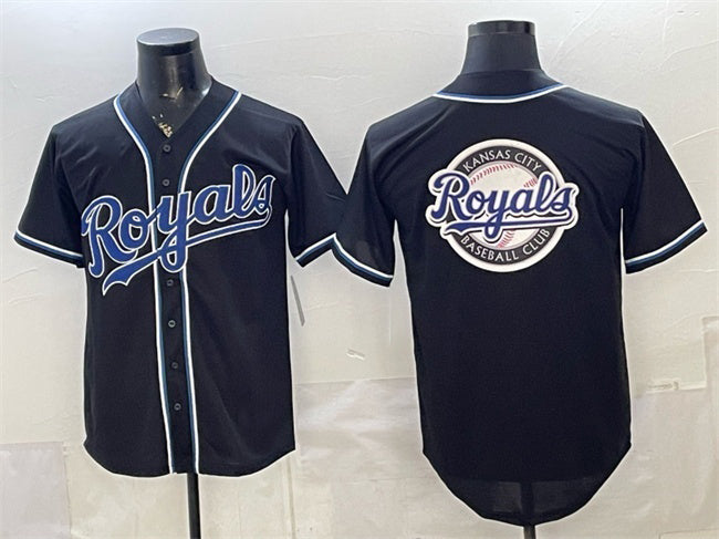 Kansas City Royals Team Big Logo 2026 Fashion Replica Black HeidiMiller Out Stitched Jersey