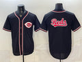 Cincinnati Reds Team Big Logo 2026 Fashion Replica Black HeidiMiller Out Stitched Jersey