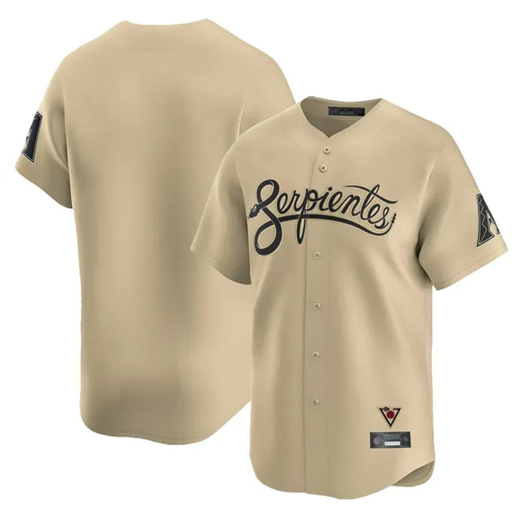Arizona Diamondbacks Tan HeidiMiller City Connect Limited Home Game Blank Player Stitched Jerseys