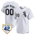 Custom Chicago White Sox 2024 Jackie Robinson Patch Vapor Premier Limited Jersey ¨C White HeidiMiller