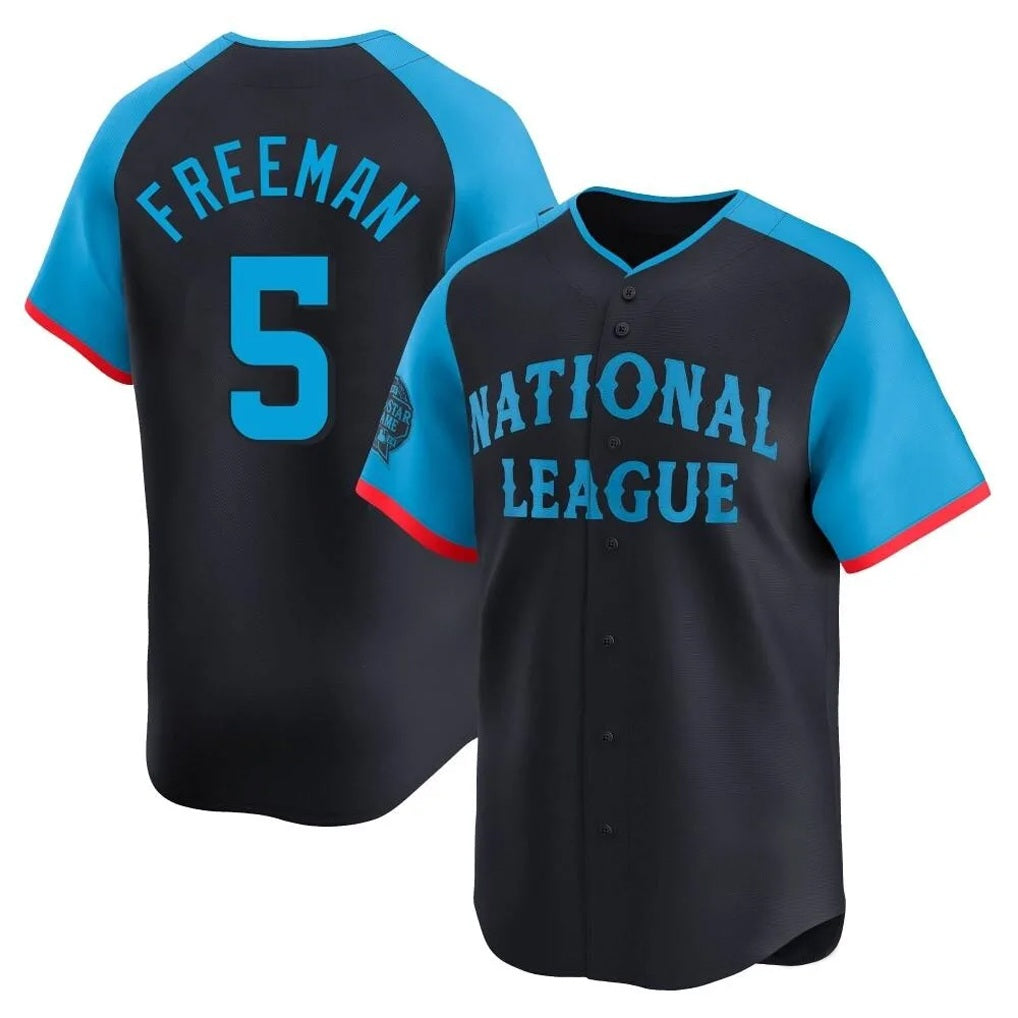 Los Angeles Dodgers #5 Freddie Freeman Player Black HeidiMiller National League All-Star Limited Home Stitched Jerseys