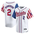 Baltimore Orioles #2 Gunnar Henderson Player White HeidiMiller Independence Day Vapor Premier Home Game Stitched Jerseys